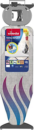 Vileda Total Reflect Plus Bügelbrett , Bügeltisch für Dampfbügelstation, große Bügelfläche von 130 x cm, höhenverstellbar von 74 bis 97 cm im Sale